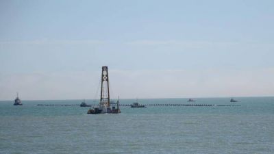 Se llevar� a cabo el traslado del �ltimo tramo de ca�os del Emisario Submarino