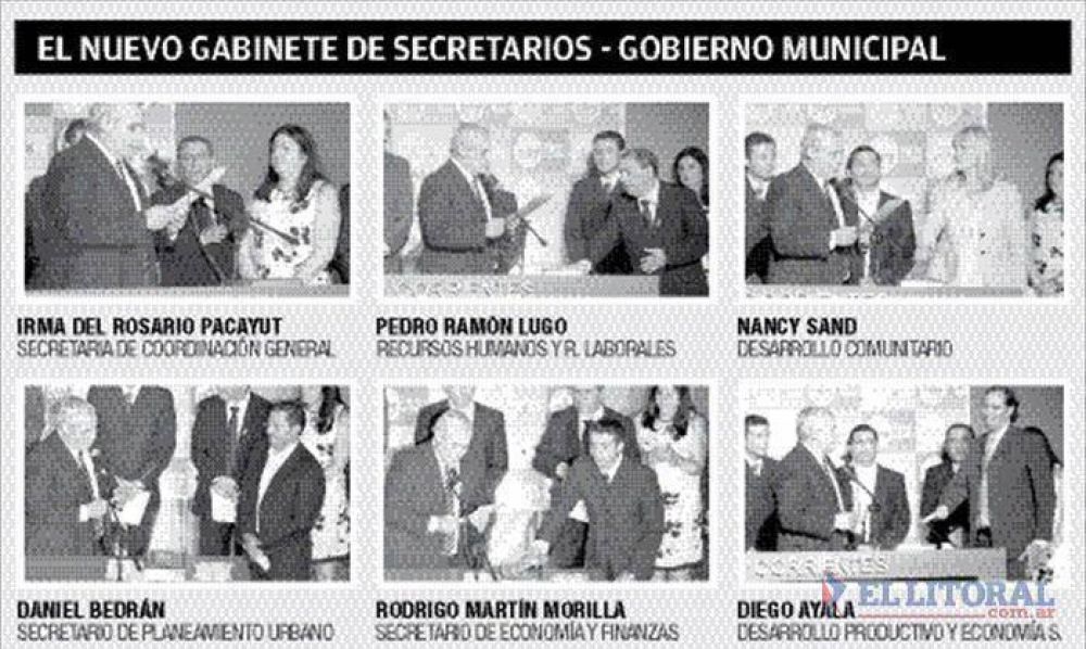 El intendente tom� juramento a sus secretarios y asegur�: �Conform� un equipo s�lido�
