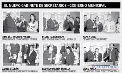 El intendente tom� juramento a sus secretarios y asegur�: �Conform� un equipo s�lido�