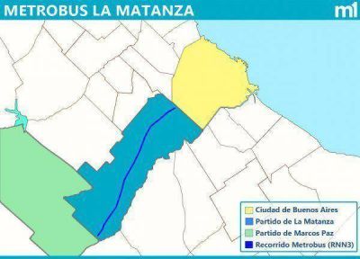 Construir�n el Metrobus "m�s grande del pa�s" en La Matanza  