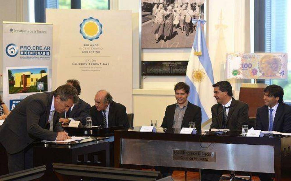 Provincia firm� un acuerdo con Naci�n para desarrollar lotes para el Procrear