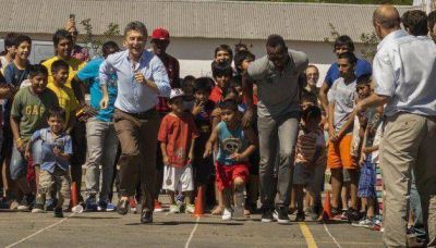 Macri corri� contra Usain Bolt