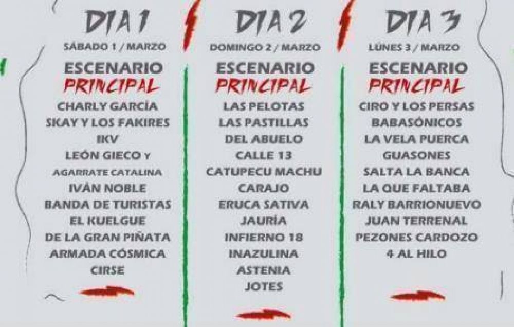 Cosqu�n Rock 2014: la grilla completa
