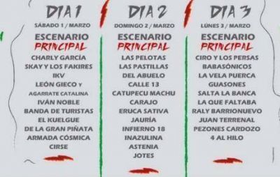 Cosqu�n Rock 2014: la grilla completa