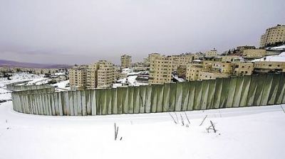 El inusual temporal de nieve que logr� acercar a Israel y a Hamas