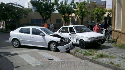 Violento accidente en el centro de la ciudad