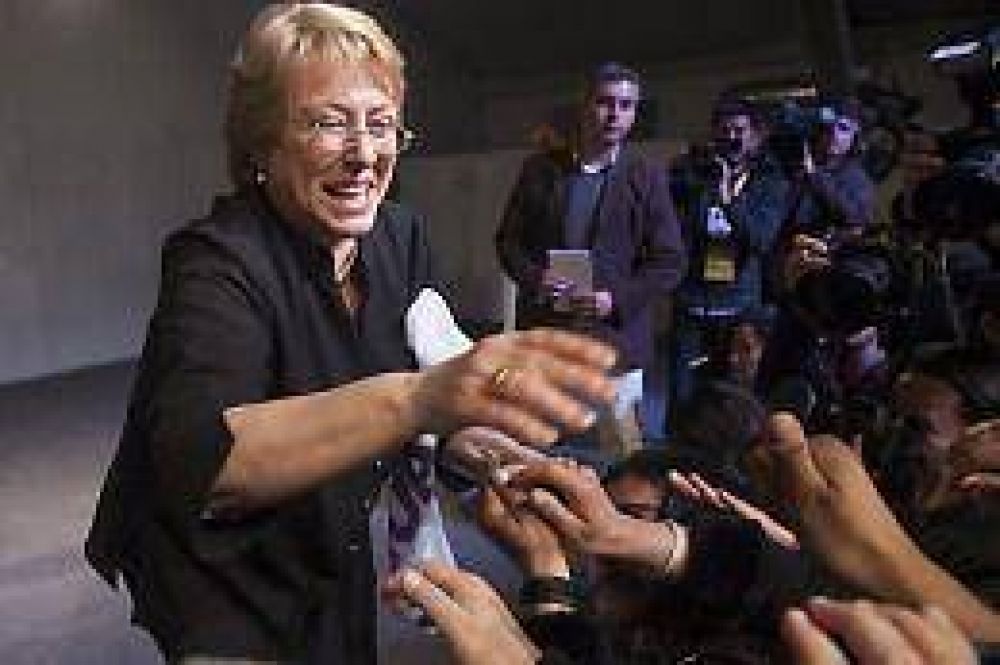 Bachelet agradeci el apoyo y dijo estar orgullosa de ser reelecta