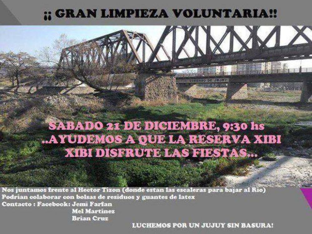 Invitan a participar de una campa�a para limpiar el R�o Xibi-Xibi