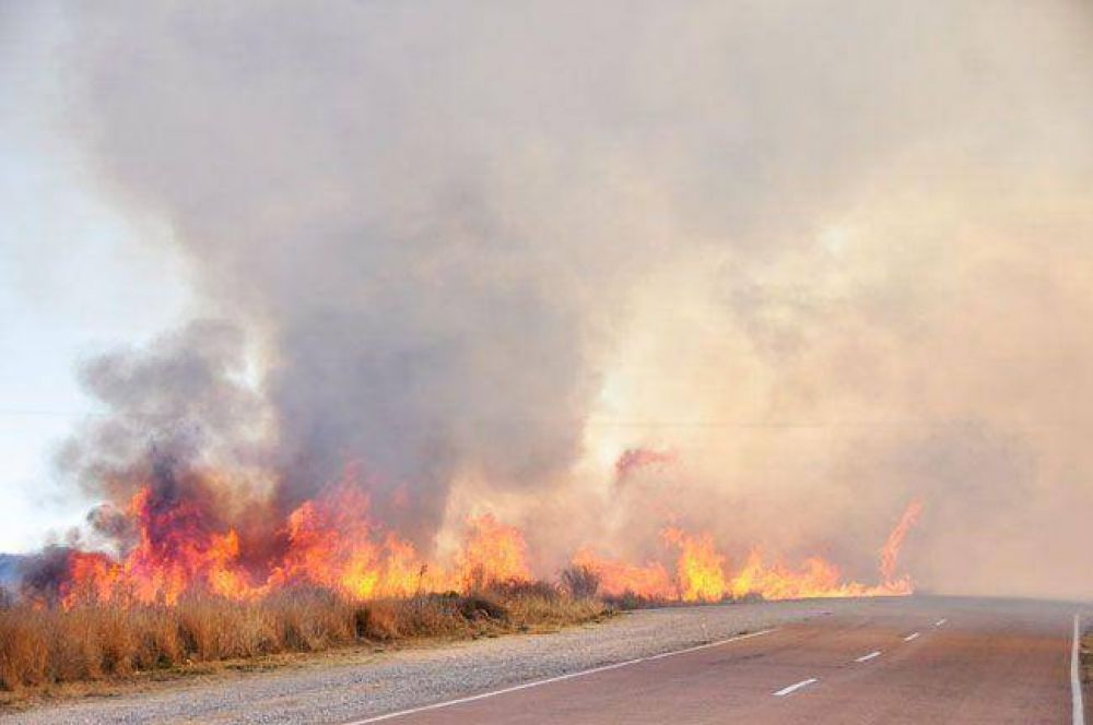 La tormenta dispar� siete focos de incendio en diferentes lugares de la provincia