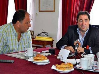 Pablo Garate se reuni� en Pringles con el Intendente Oreste