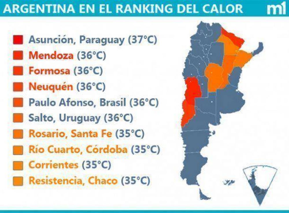 Resistencia entre las 10 ciudades m�s calurosas del mundo