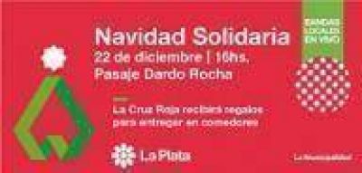La Plata: "Navidad solidaria" en el Pasaje Dardo Rocha