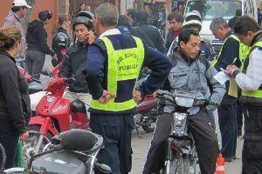 En 2013, Tr�nsito secuestr� m�s de 4.250 motos en operativos