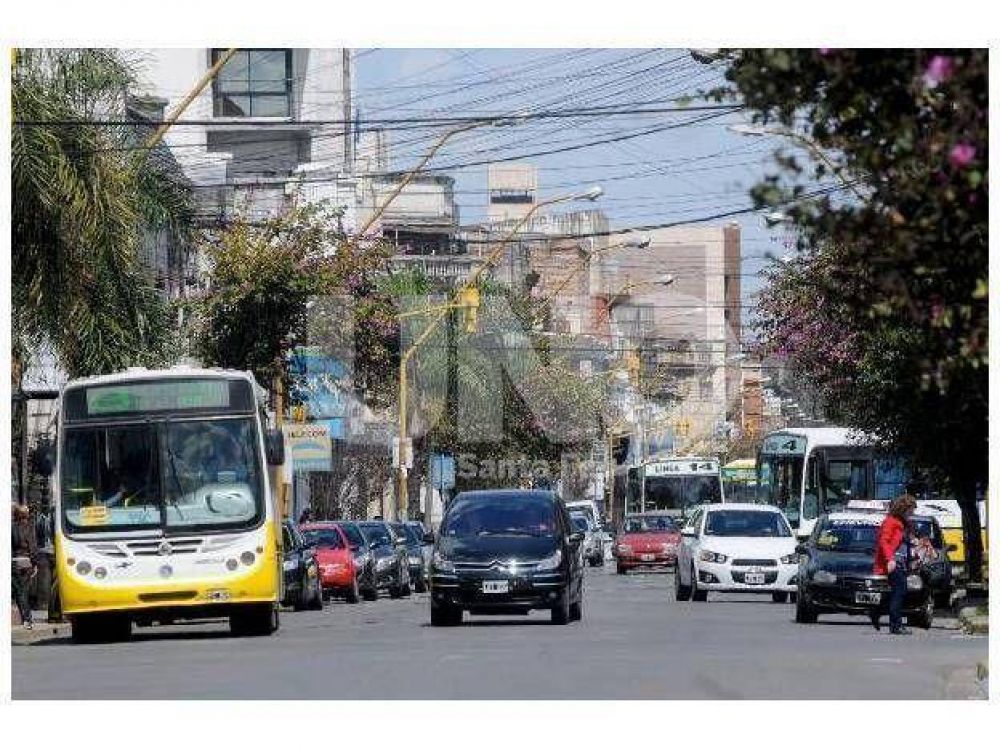 Rivadavia: se empez� a pintar el carril exclusivo