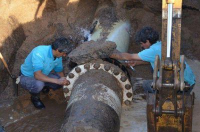 Una p�rdida en el acueducto dej� sin agua al sur de Punilla