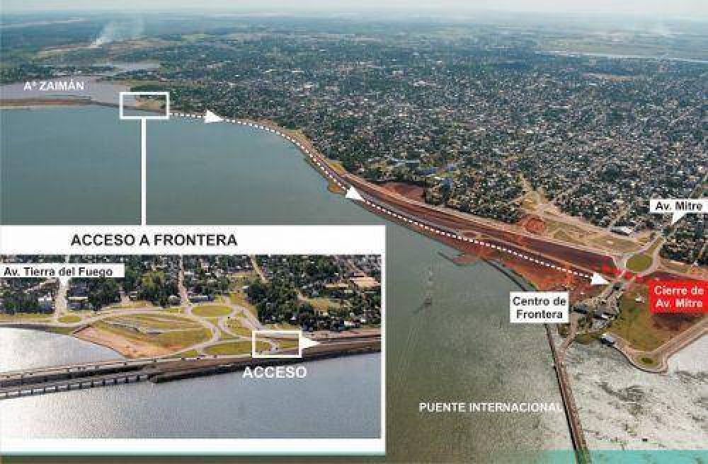 Habilitan el nuevo acceso al Puente Internacional San Roque Gonz�lez