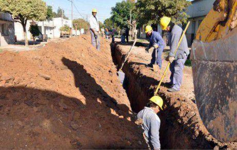 Desag�es Cloacales para la localidad de Moquehu� en el distrito de Chivilcoy