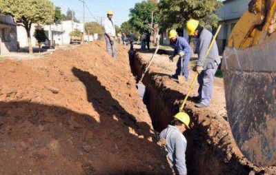 Desag�es Cloacales para la localidad de Moquehu� en el distrito de Chivilcoy