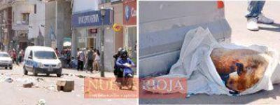 Lo que qued� en la ciudad despu�s de la protesta comunal