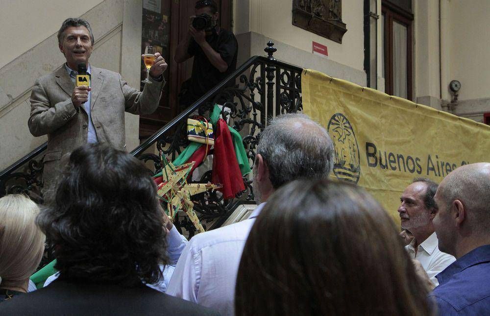 Macri brind� con los empleados de la Ciudad por las Fiestas de Fin de A�o
