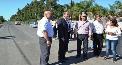 La obra de pavimentaci�n ejecutada en un 85%