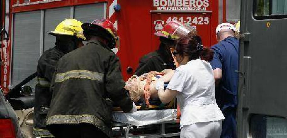 Choque en cadena y caos de tr�nsito en avenida 60: heridos