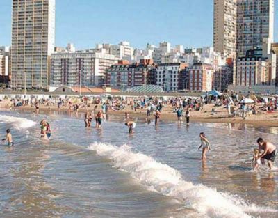 Bandera roja en Mar del Plata