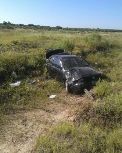 Volc� un Polo en la Autov�a 14