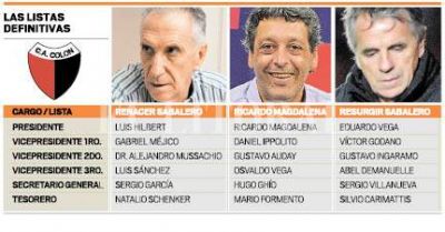 Col�n elige hoy a su nueva dirigencia