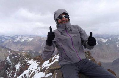Un misionero escal� hasta la cima del Aconcagua