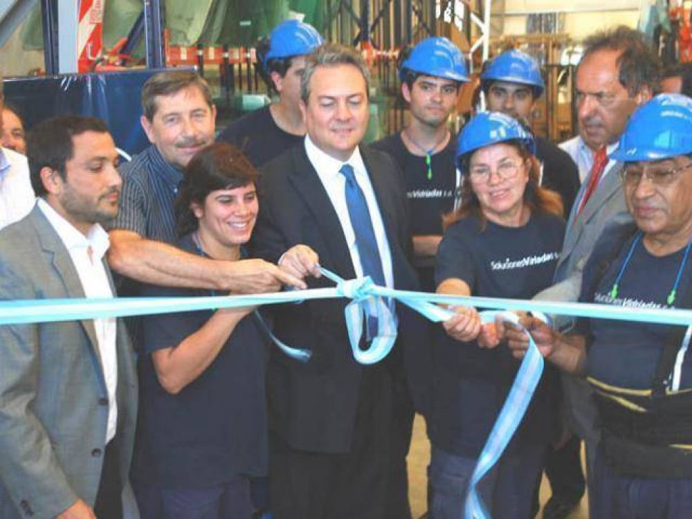 Scioli en el Polo Maderero