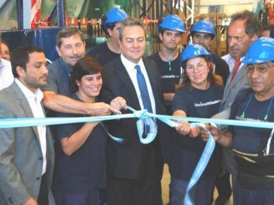 Scioli en el Polo Maderero