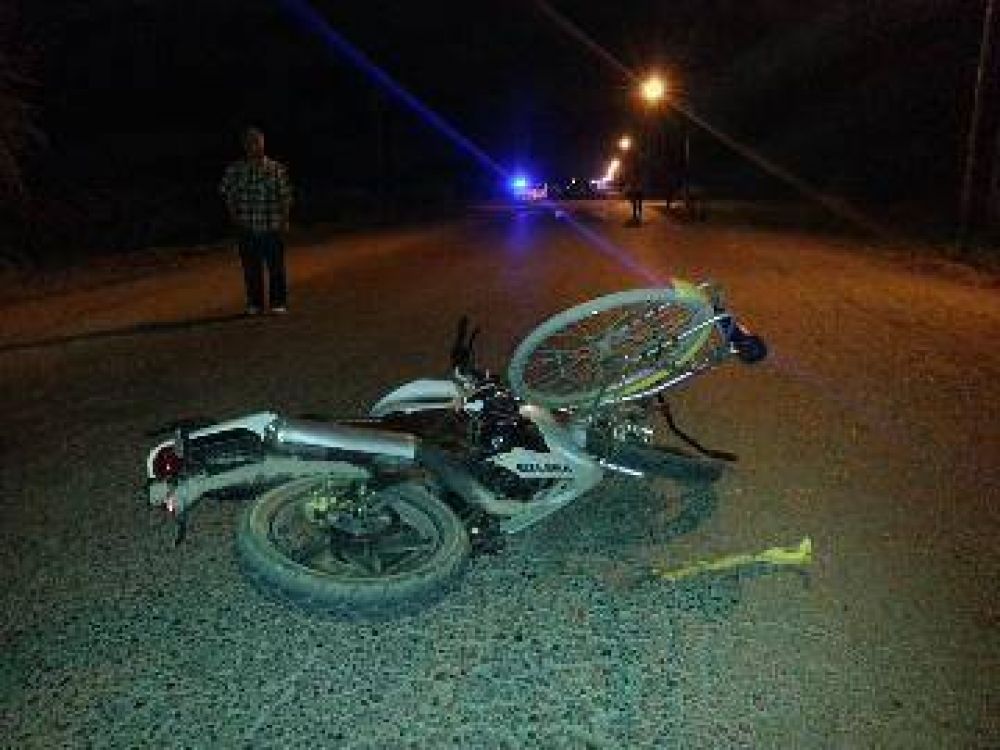 Ciclista muere en choque con motociclista