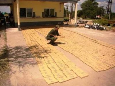 Incautaron m�s de 1.100 kilos de marihuana ocultos en un cargamento de calabazas