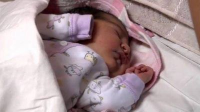 Martina, la primera beba de Navidad