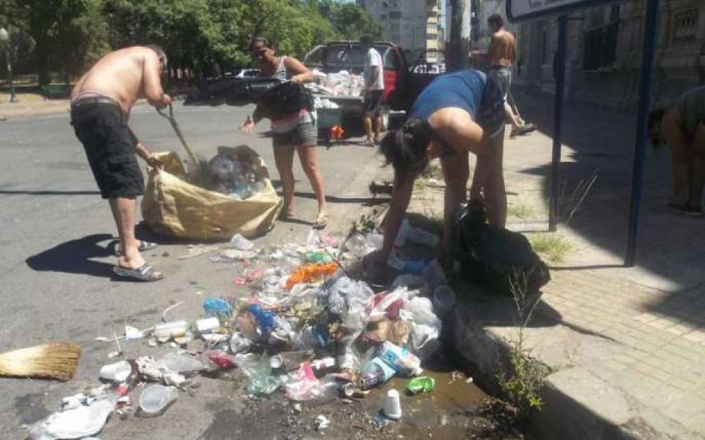 Juntaron la basura de la v�a p�blica