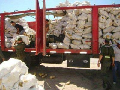 Secuestran una tonelada de marihuana en ruta 81