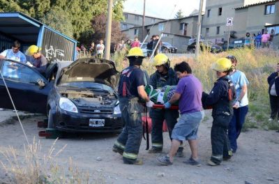 Fuerte choque y operativo de tr�nsito