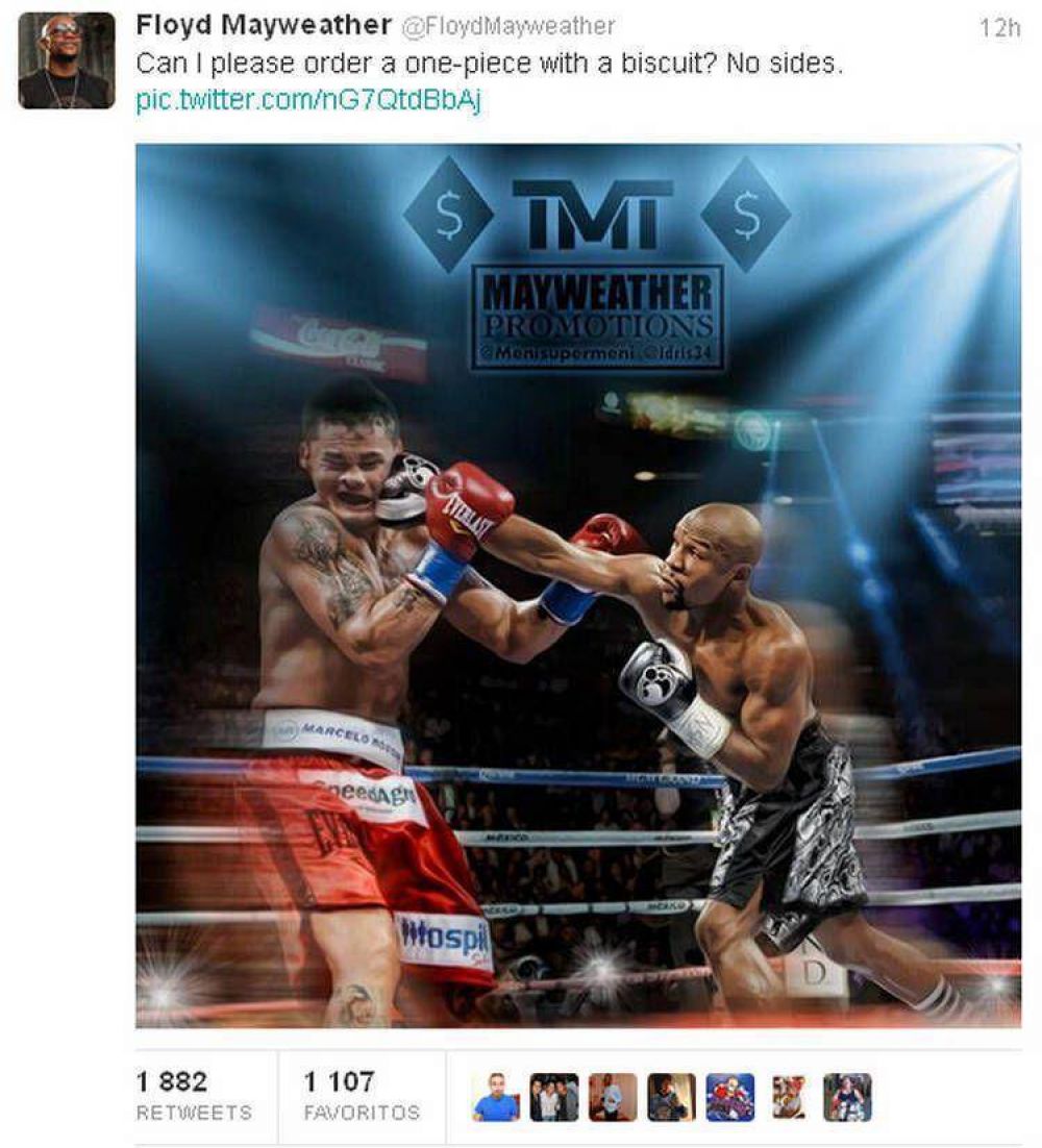 Maidana y Mayweather ya pelean su primer round en Twittter