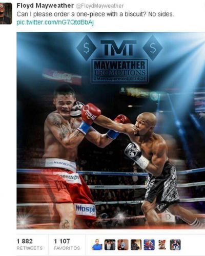 Maidana y Mayweather ya pelean su primer round en Twittter