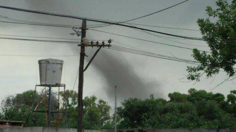 En medio de la ola de calor, hubo un tornado en Santa Fe  