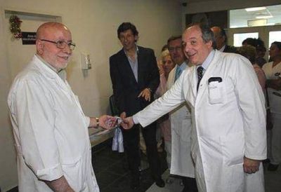 Posse inaugur� una sala para diagn�sticos neurol�gicos en el Hospital de Boulogne
