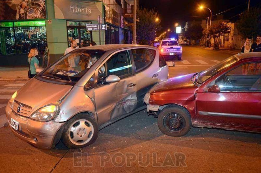 Una mujer herida en accidente