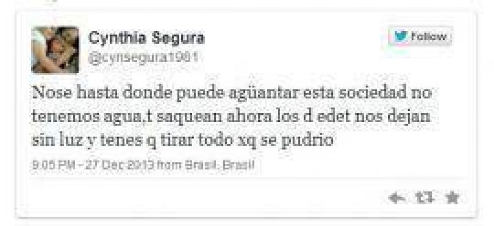 Los tucumanos descargan su bronca contra EDET en las redes sociales