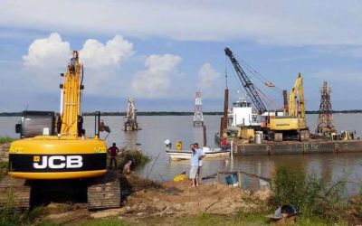 La empresa Eleprint rompi� el ca�o de la Toma de agua