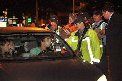 Alcoholemia: 65 veh�culos secuestrados en la madrugada del s�bado