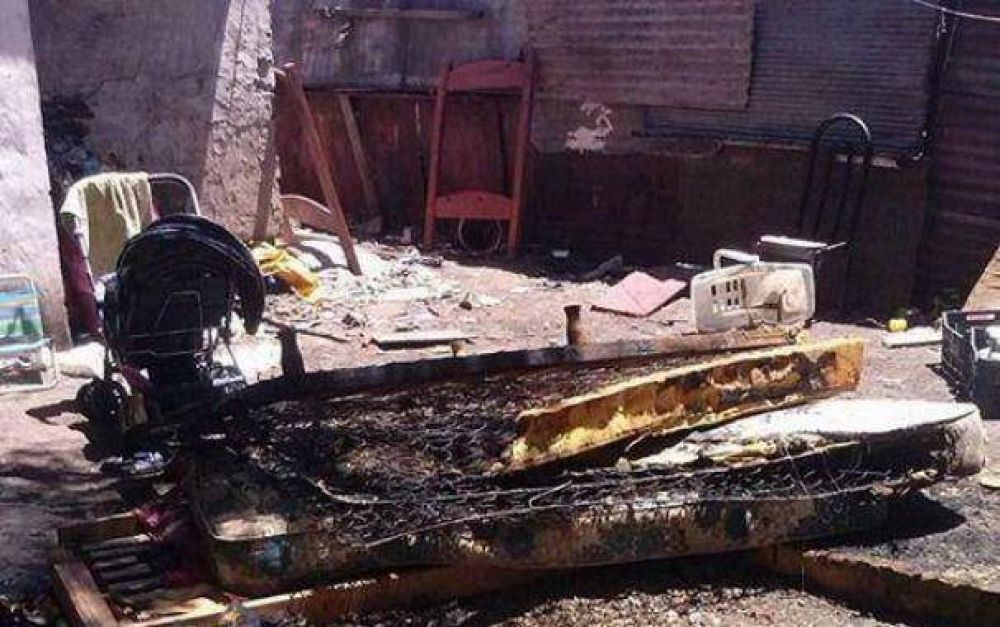 Se les incendi� la casa y perdieron todo