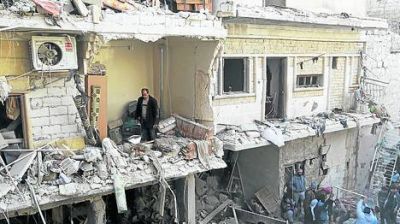 La aviaci�n siria lanz� barriles con explosivos sobre Aleppo