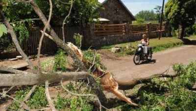Destrozos y evacuados por la tormenta
