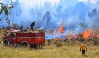 Incendio en Sierra de la Ventana